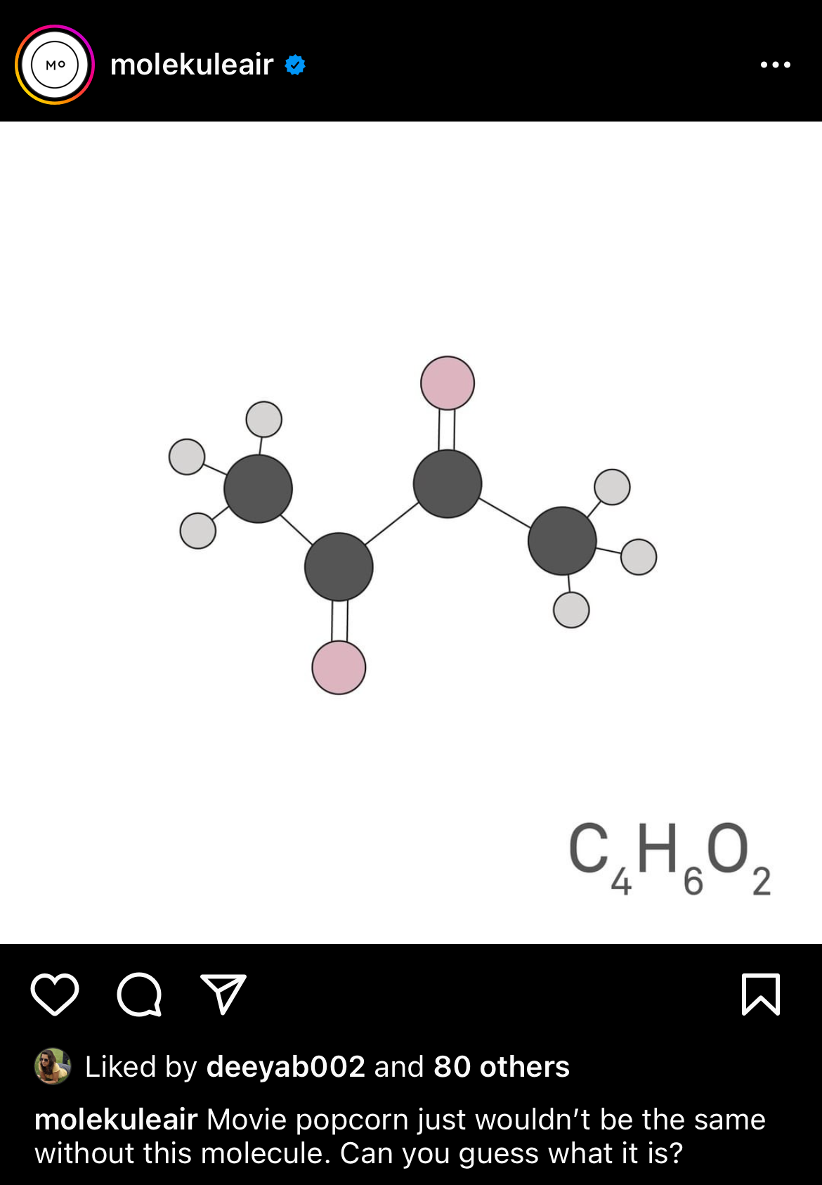 Movie popcorn molecule quiz