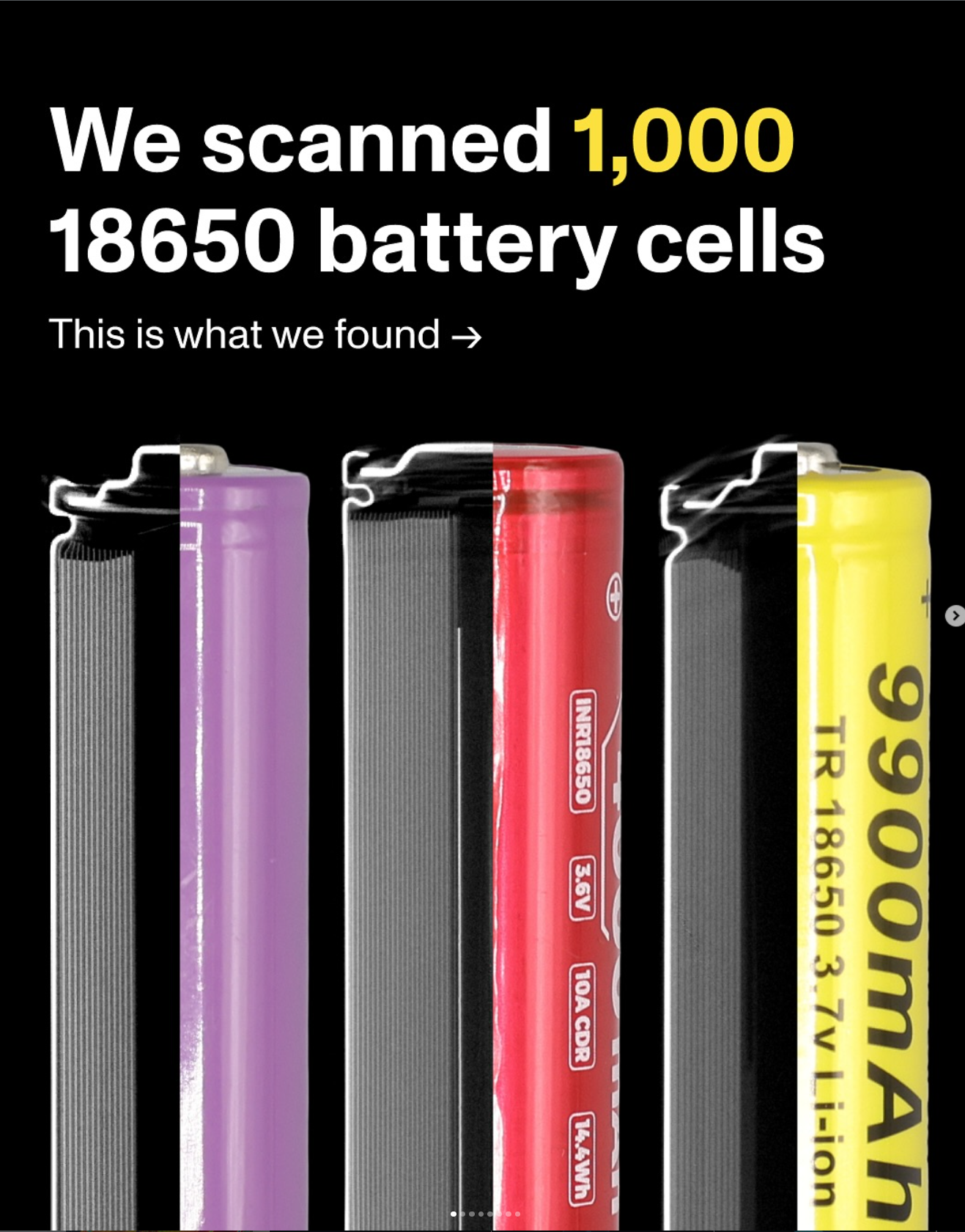 18650 battery study — slide 1