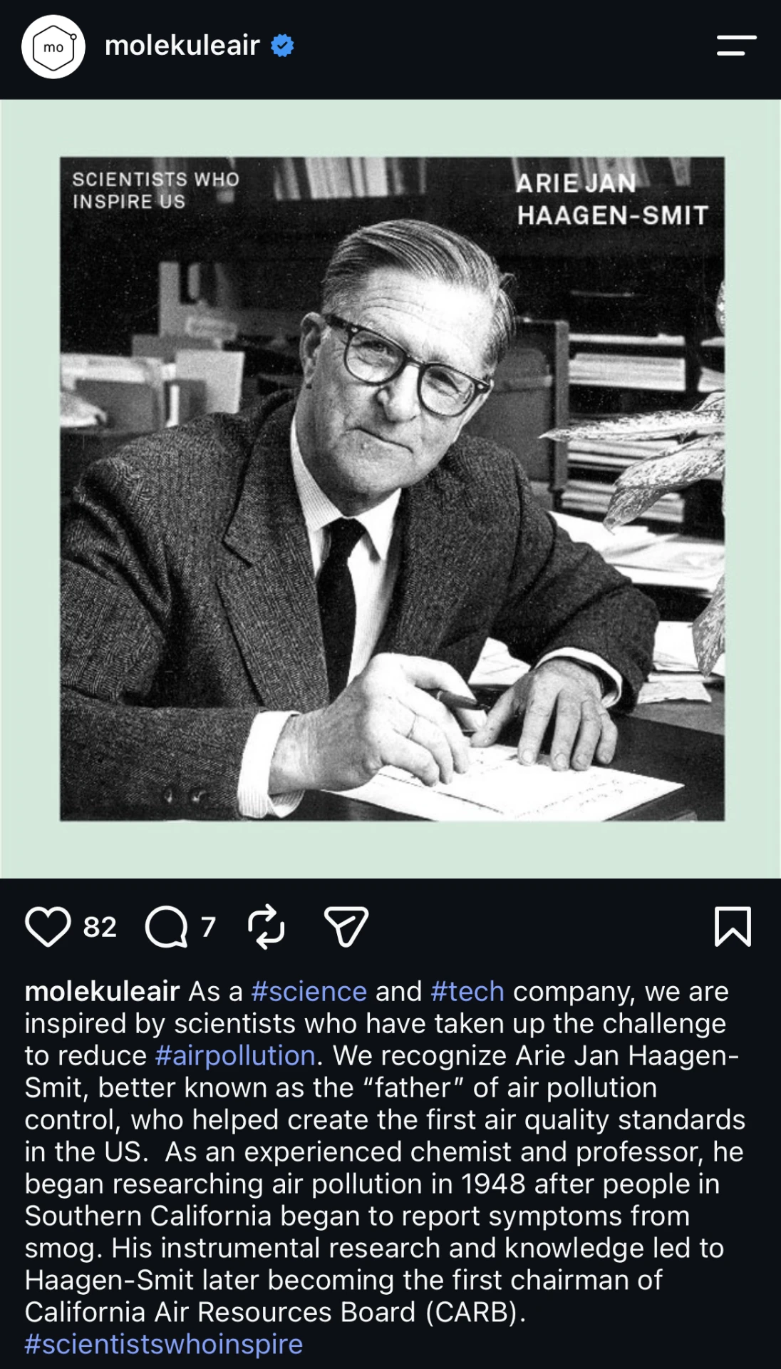Arie Jan Haagen-Smit — Scientists Who Inspire Us